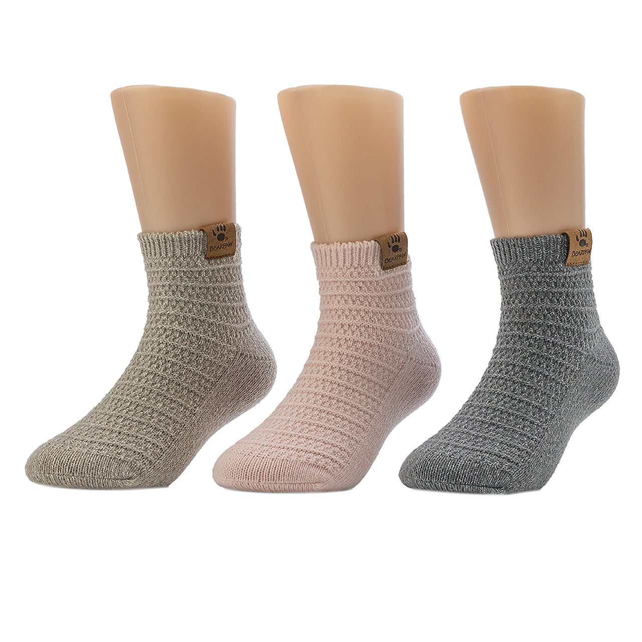 GIRLS HORIZONTAL TEXTURE ANKLET 3P - Image 2
