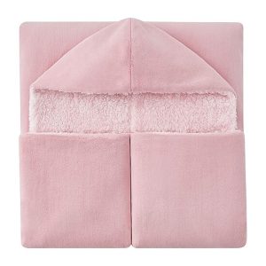 COZY HOODED THROW BLUSH