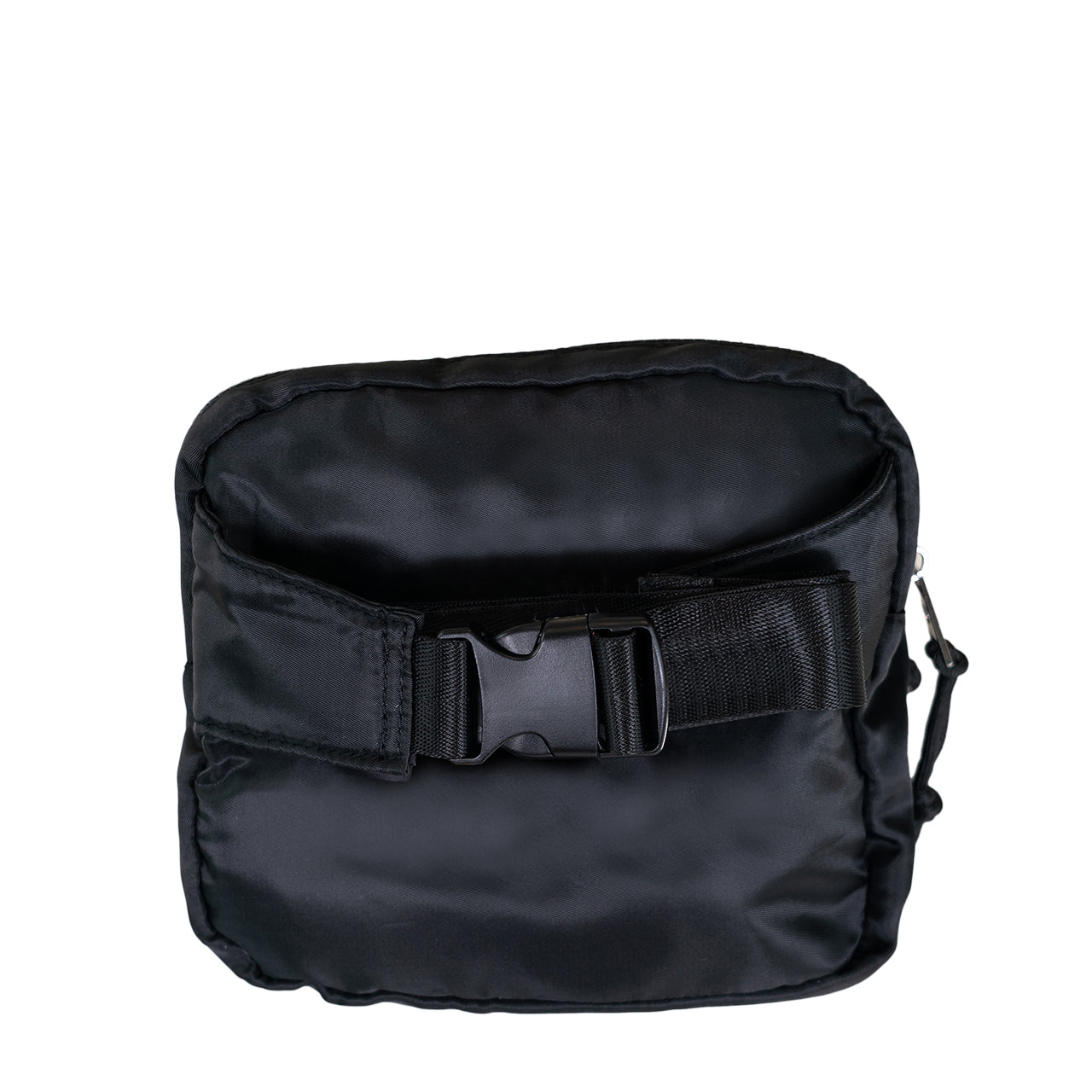 SQUARE DOUBLE ZIP WAIST BAG/SLING BLACK - Image 2